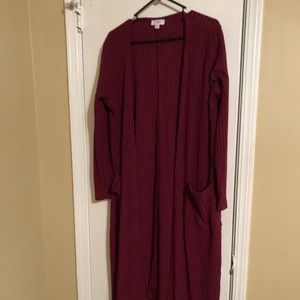 Lularoe Sarah size L cranberry